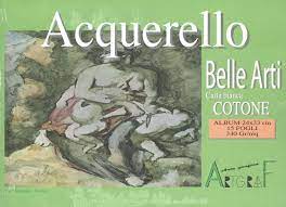ALBUM 24X33 ACQUARELLO 15FG. 340GR. COTONE